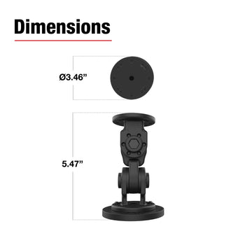 RAM® Dual 90-Degree Pivot Magnetic Mount