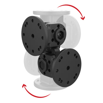 RAM® Dual 90-Degree Pivot Mount