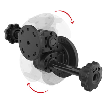 RAM® Dual Straight Pivot Magnetic Mount with Knob