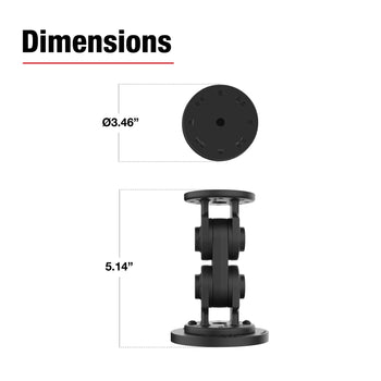 RAM® Dual Straight Pivot Magnetic Mount