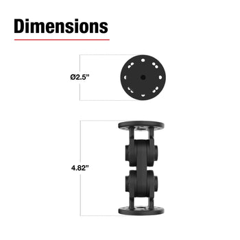 RAM® Dual Straight Pivot Mount