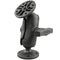 RAM® Composite Double Ball Mount with Two Round Plates - Short