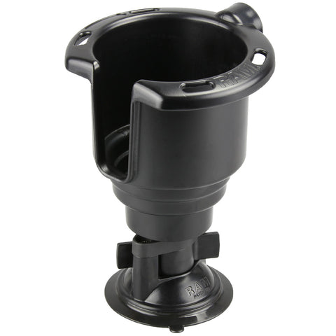 RAM® Twist-Lock™ Suction Cup with Drink Cup Holder