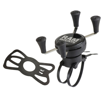 RAM® X-Grip® Phone Mount with RAM® EZ-On/Off™ Bicycle Base