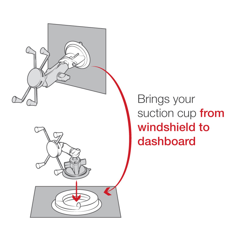 RAM® Portable Friction Dashboard Base – RAM Mounts