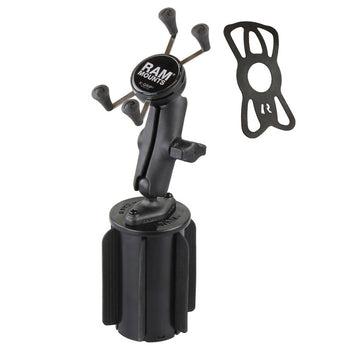 RAM® X-Grip® Phone Mount with RAM-A-CAN™ II Cup Holder Base