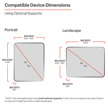 RAM® X-Grip® with RAM-A-CAN™ II Cup Holder Mount for 9"-11" Tablets