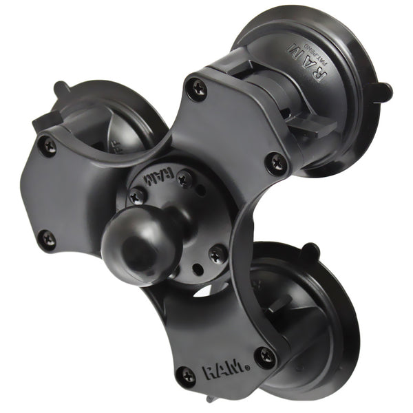 RAM® Twist-Lock™ Triple Suction Cup Ball Base - C Size – RAM Mounts
