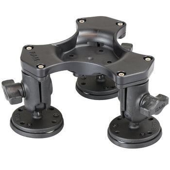 RAP-365B-1-339U:RAP-365B-1-339U_1:RAM Triple Ball and Socket Magnetic Base with AMPS Hole Pattern