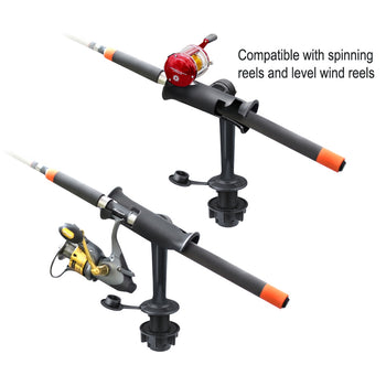 RAM® Tube Jr. ™ Rod Holder with Round Flush Base