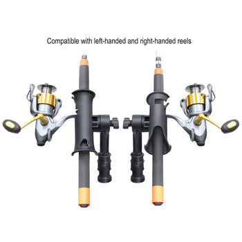 RAM® Tube Jr.™ Rod Holder with RAM® Adapt-A-Post™ Track Base - 4" Post
