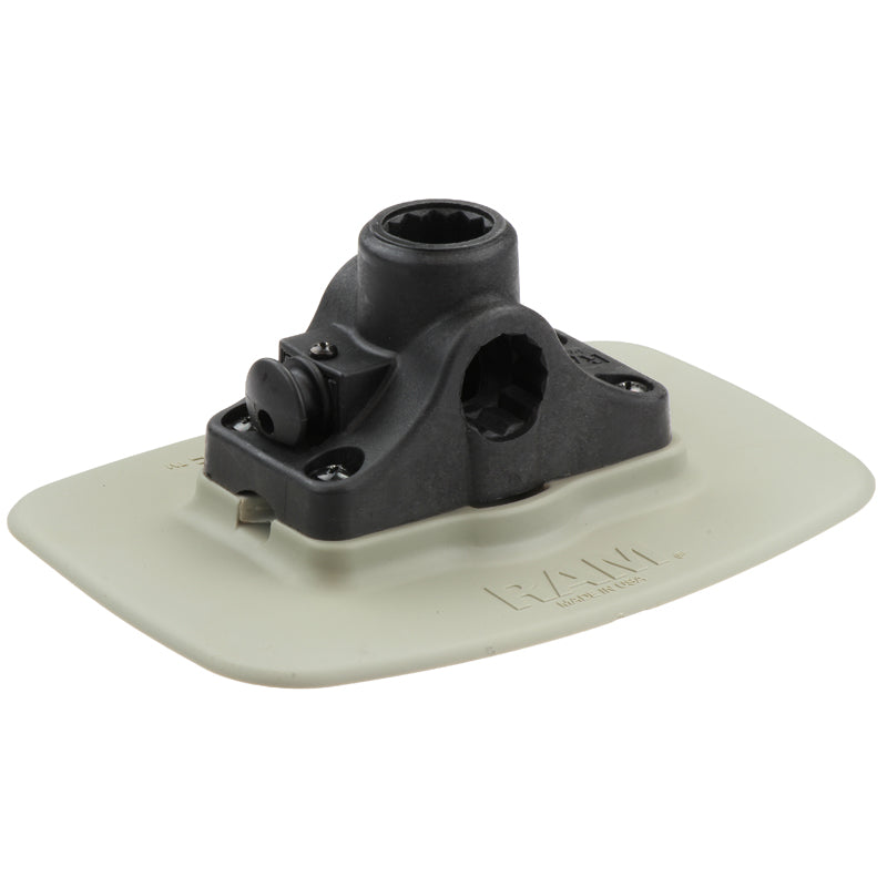RAM® Bond-A-Base™ Gray Adhesive Base with RAM ROD® Post/Spline Receiver