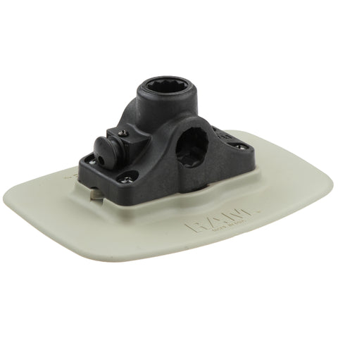 RAM® Bond-A-Base™ Gray Adhesive Base with RAM ROD® Post/Spline Receiver