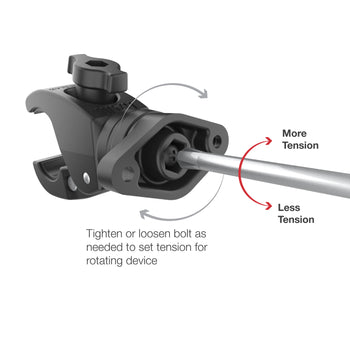 RAM® Rotating Low-Profile Tough-Claw™ Small Clamp Mount