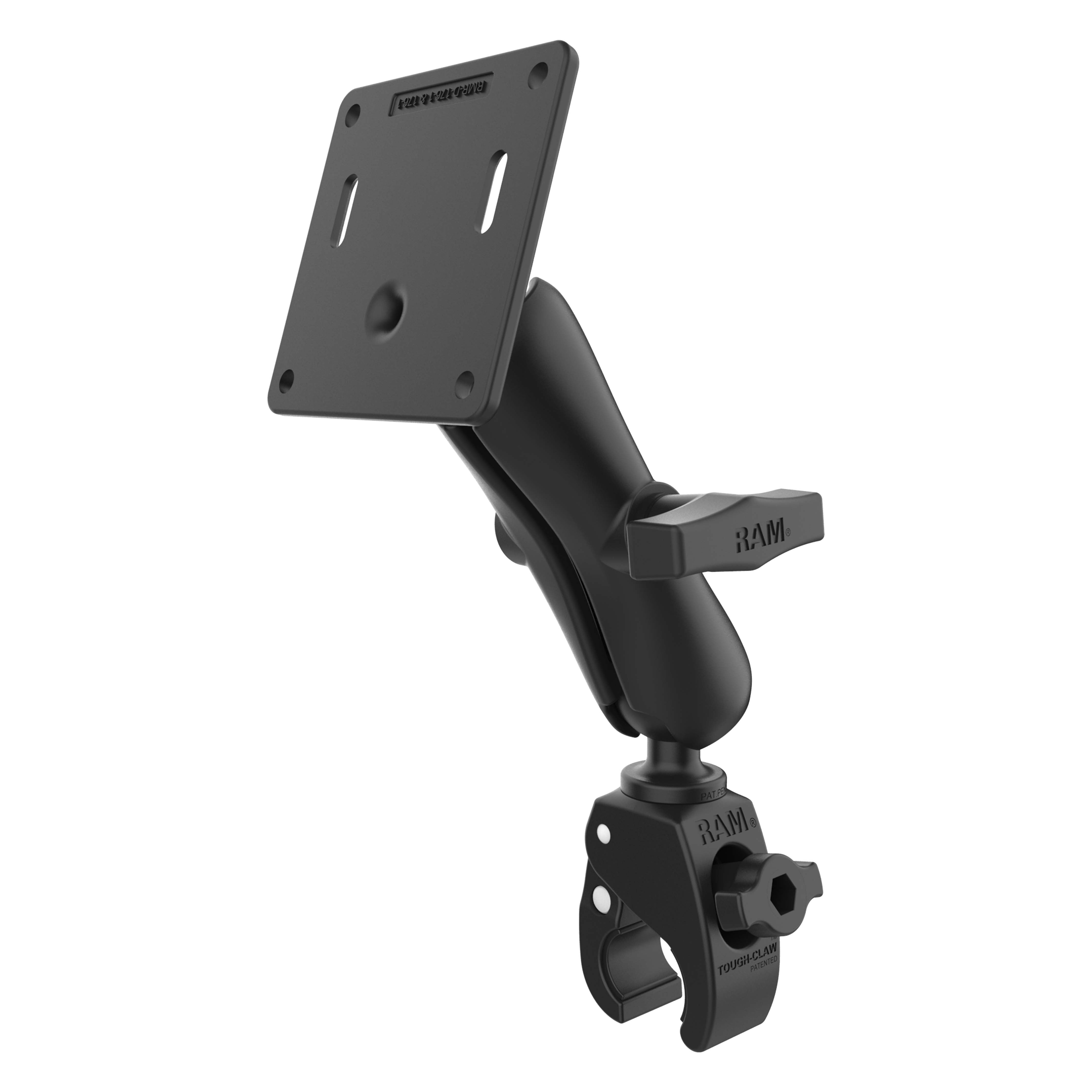 RAM® Tough-Claw™ Small Clamp Mount with 75x75mm VESA Plate
