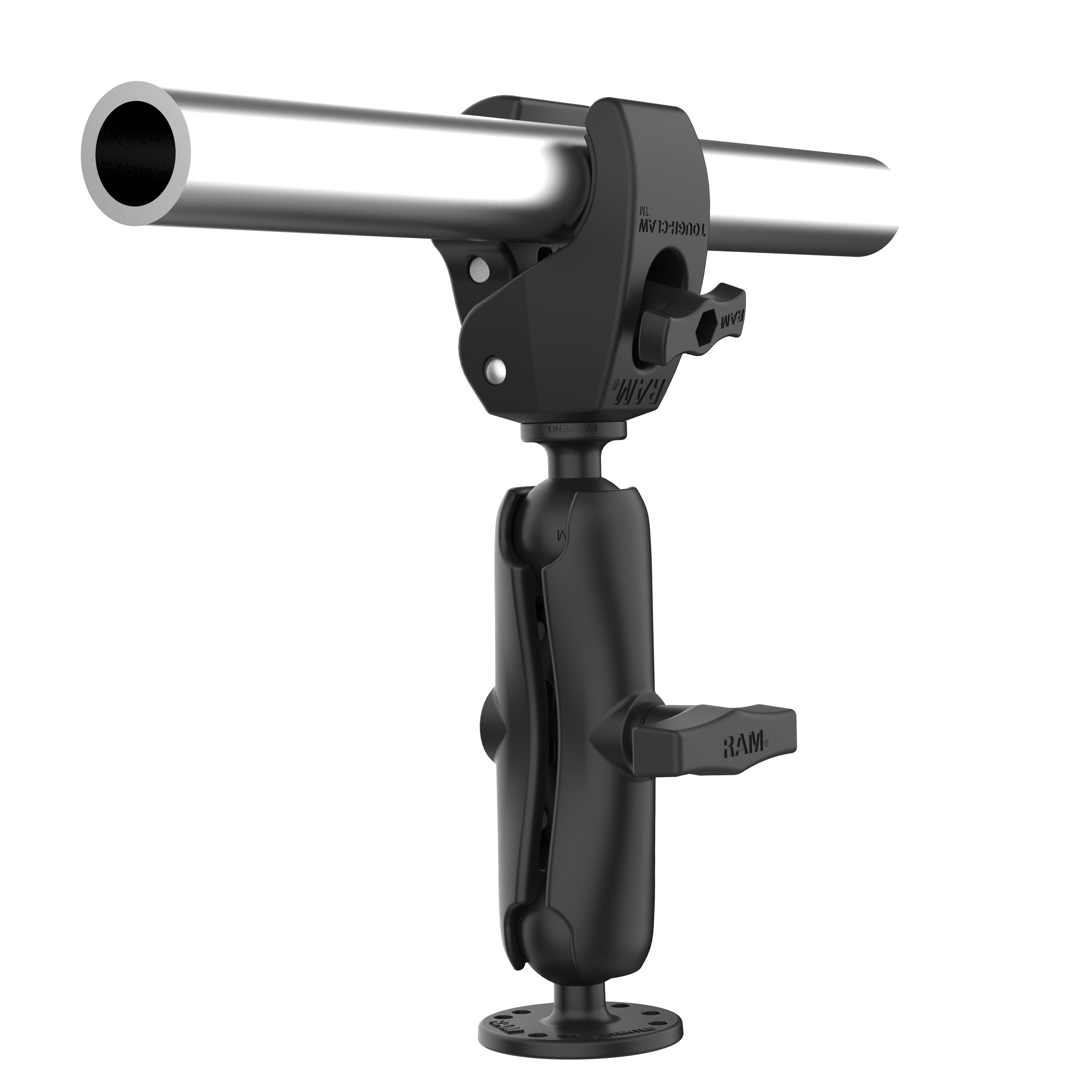 RAM® Trolling Motor Stabilizer - Tough-Claw™ 1” - 1.6” Medium Arm