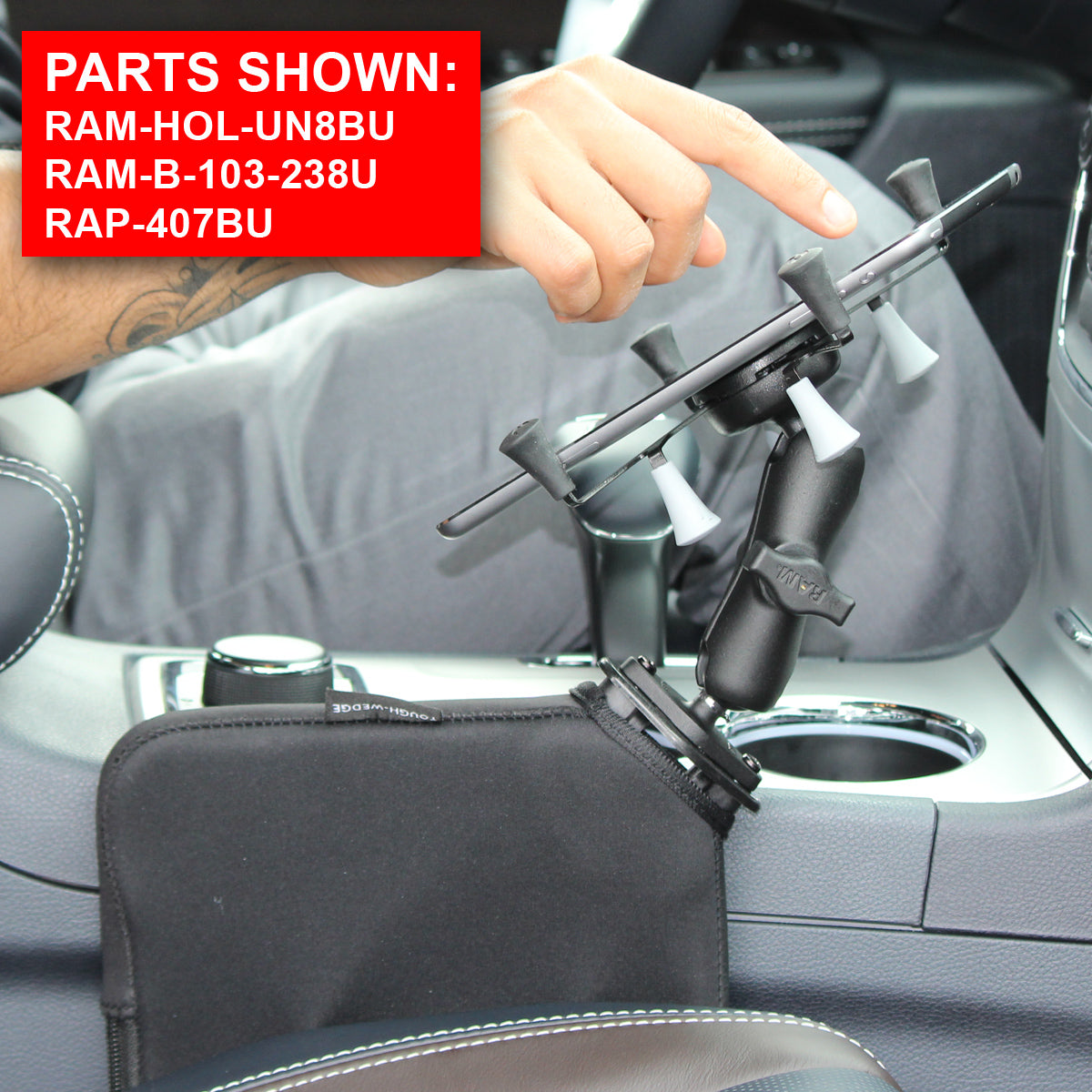 G-RAP Ｂ.O.M RAM® Composite Double Socket Swivel & Ratchet Arm – RAM Mounts