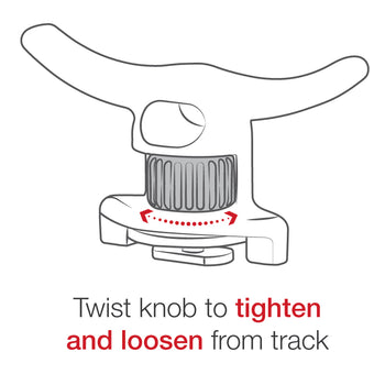 RAM® Tough-Cleat™ Anchor Tie-Off with Track Adapter
