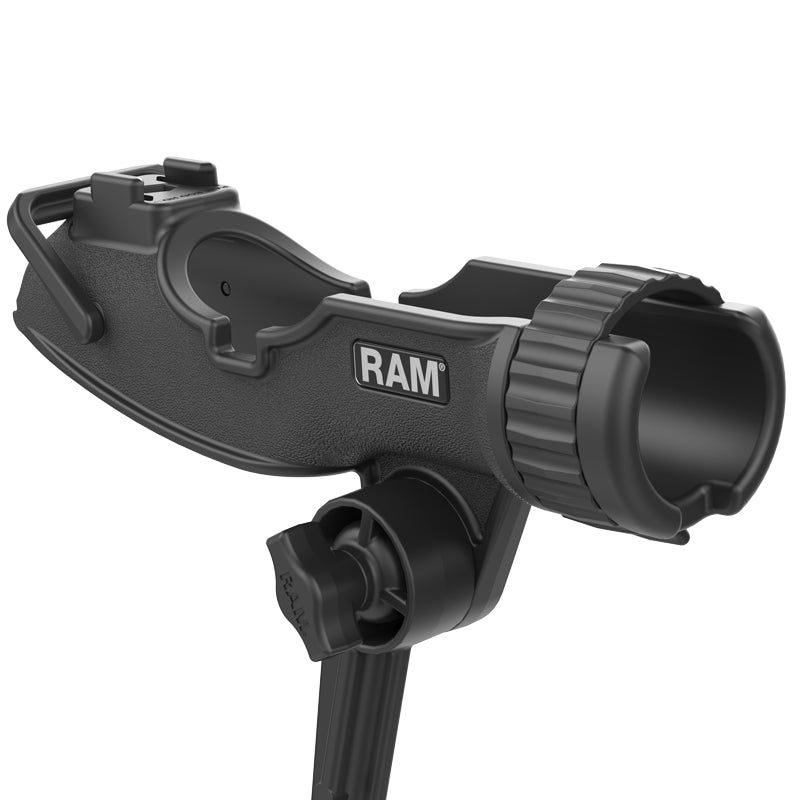 dodge ram fishing rod holder RAM Rod HD Fishing Rod Holder with 6" Spline Post and Dual Track Base