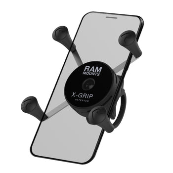 RAM® X-Grip® Phone Mount with Low-Profile Zip Tie Handlebar Base