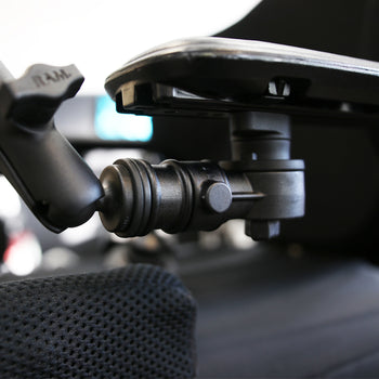 RAM® Universal Wheelchair Track Base with Quick Release & Swivel Feature