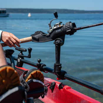 hobie fishing rod holder Horizontal Kit Leash the holder extension to the boat and the rod to the holder using the molded eyelets 1.75 in Hobie Rod Holder Extension /