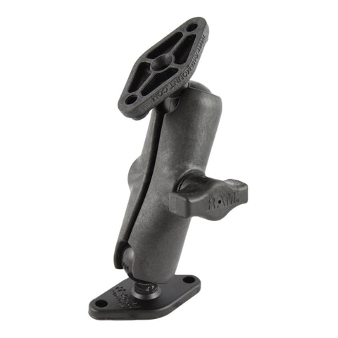 RAM® Universal Composite Double Ball Mount with Two Diamond Plates