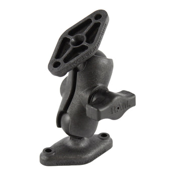 RAP-B-102U-A:RAP-B-102U-A_1:RAM Composite Double Ball Mount with Two Diamond Plates - Short