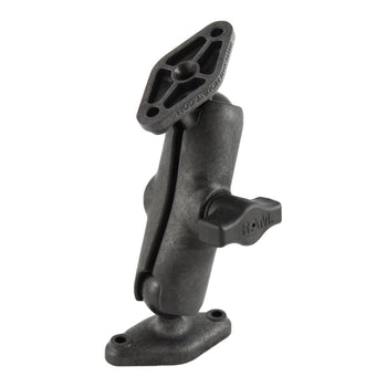 RAP-B-102U:RAP-B-102U_1:RAM Composite Double Ball Mount with Two Diamond Plates - Medium