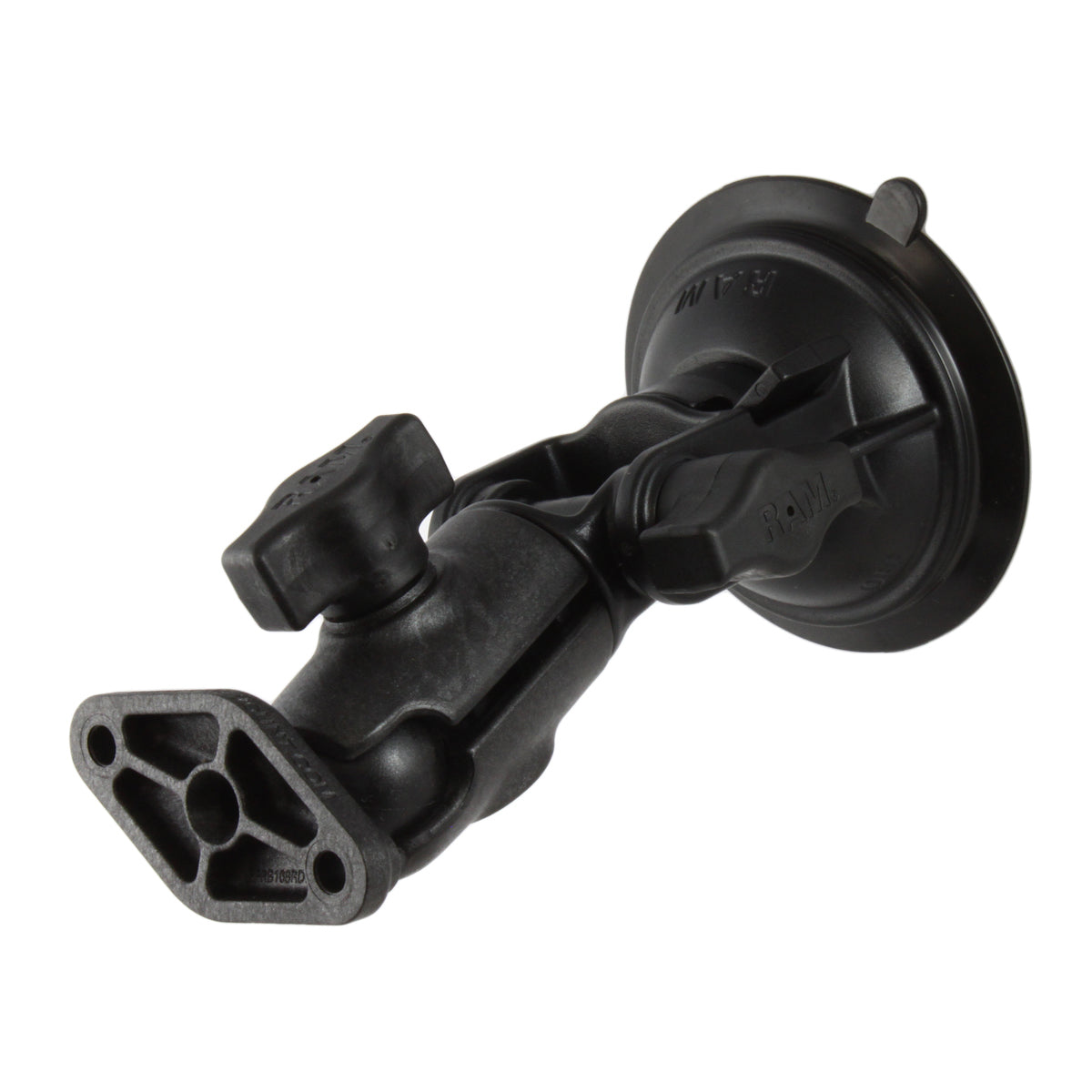 RAM® Twist-Lock™ Composite Suction Cup Ratchet Mount with Diamond