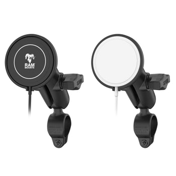RAM® Double Ball Rail Mount with RAM® Qi2 15W Wireless Charger