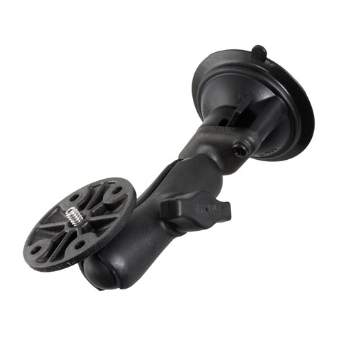 RAM® Twist-Lock™ Composite Suction Mount with Round Plate & 1/4