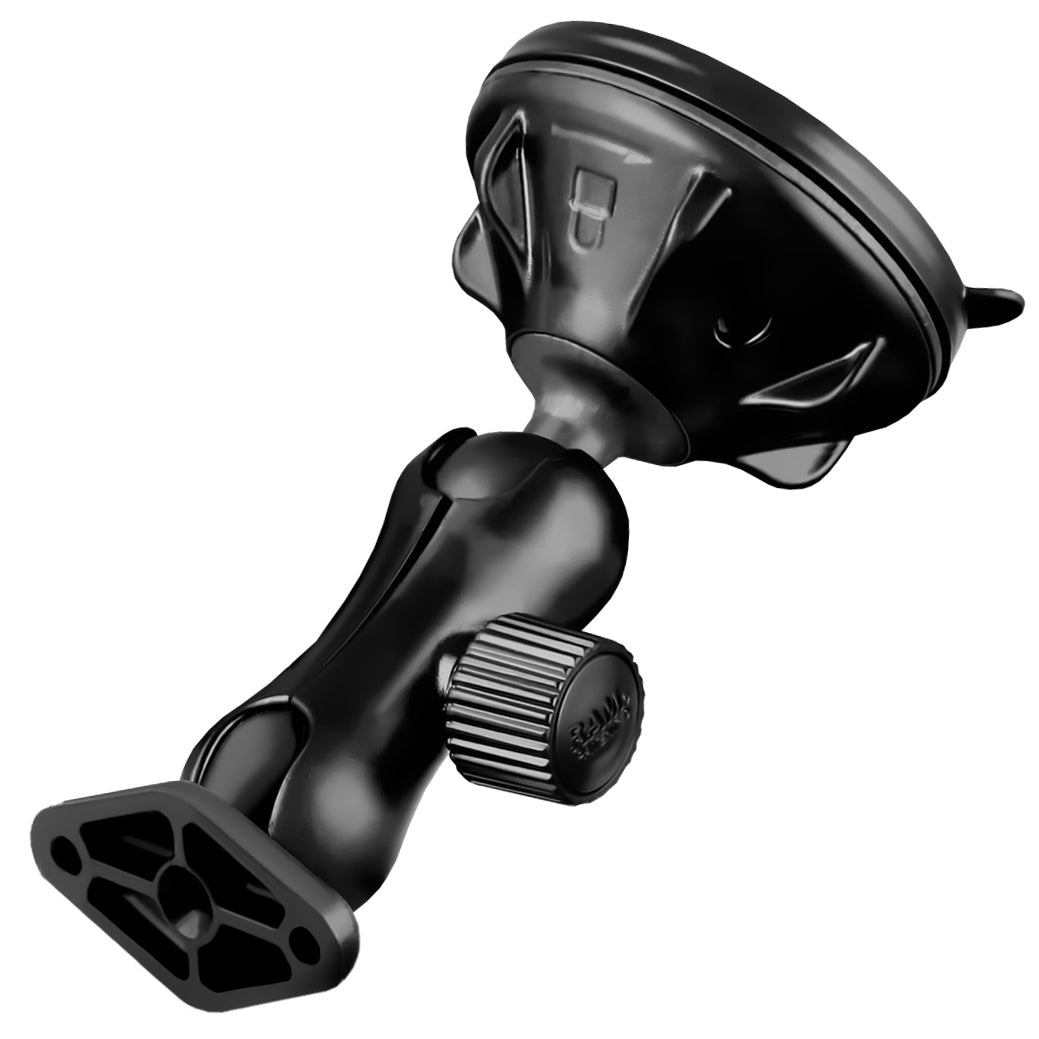 RAM® Twist-Lock™ Low-Profile Suction Cup Double Ball Mount – RAM