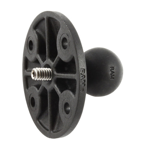 RAM® Composite Ball Adapter with Round Plate and 1/4