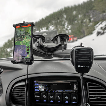 RAM® Twist-Lock™ Triple Suction Cup Double Ball Base