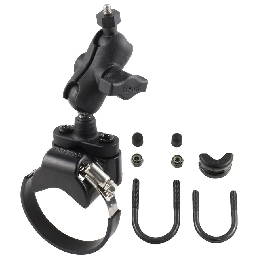 RAM® ATV/Side By Side Rail Mount with 1/4"-20 Threaded Camera Adapter