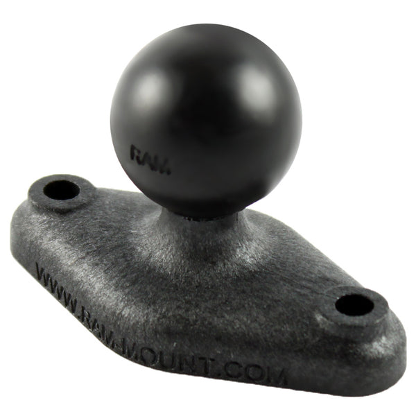 Ram-Mount RAM-B-247-3 - Base A Morsetto Per Barre Quadre Con Sfera Da 1 Pollice, Fissaggio Fino A 3 Pollici Di Larghezza