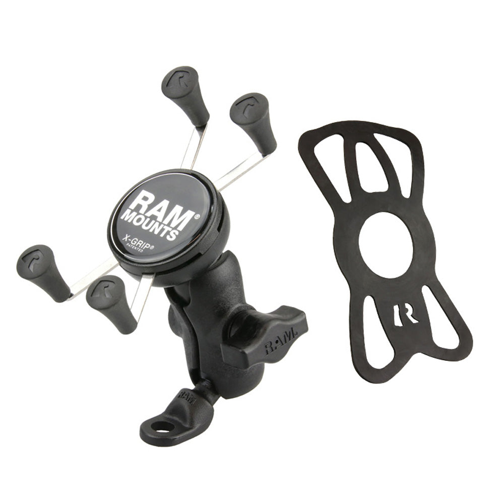 RAM® X-Grip® Phone Mount with 9mm Angled Bolt Head Adapter