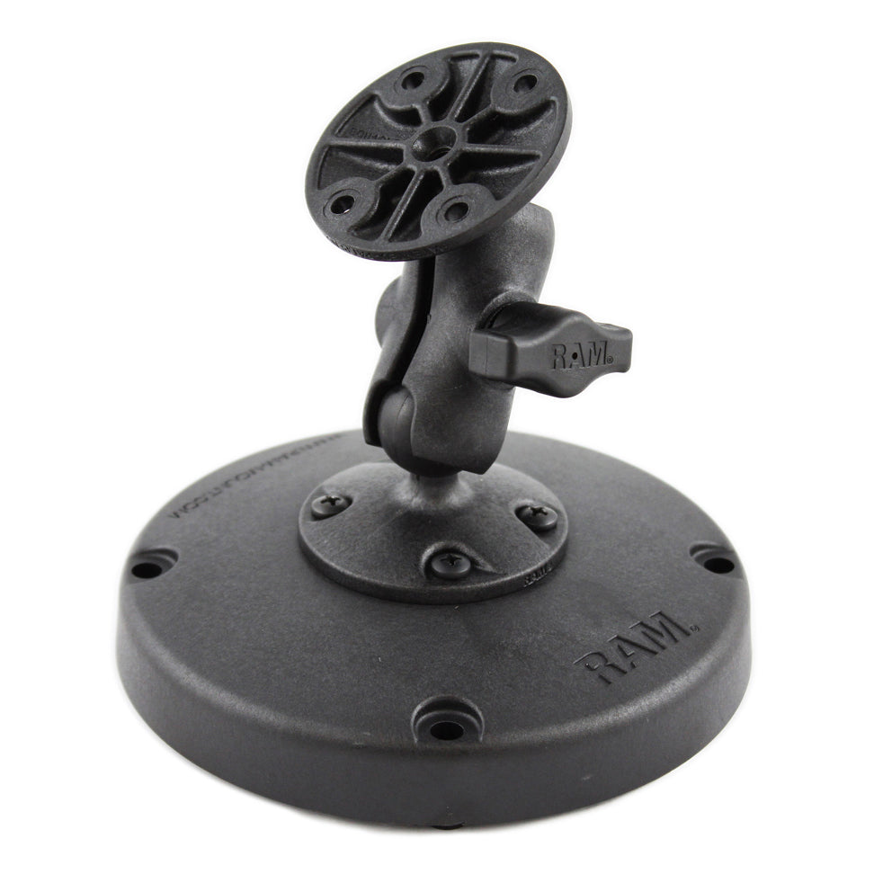 RAM® Composite Platform Double Ball Mount with Round Plate – RAM Mounts