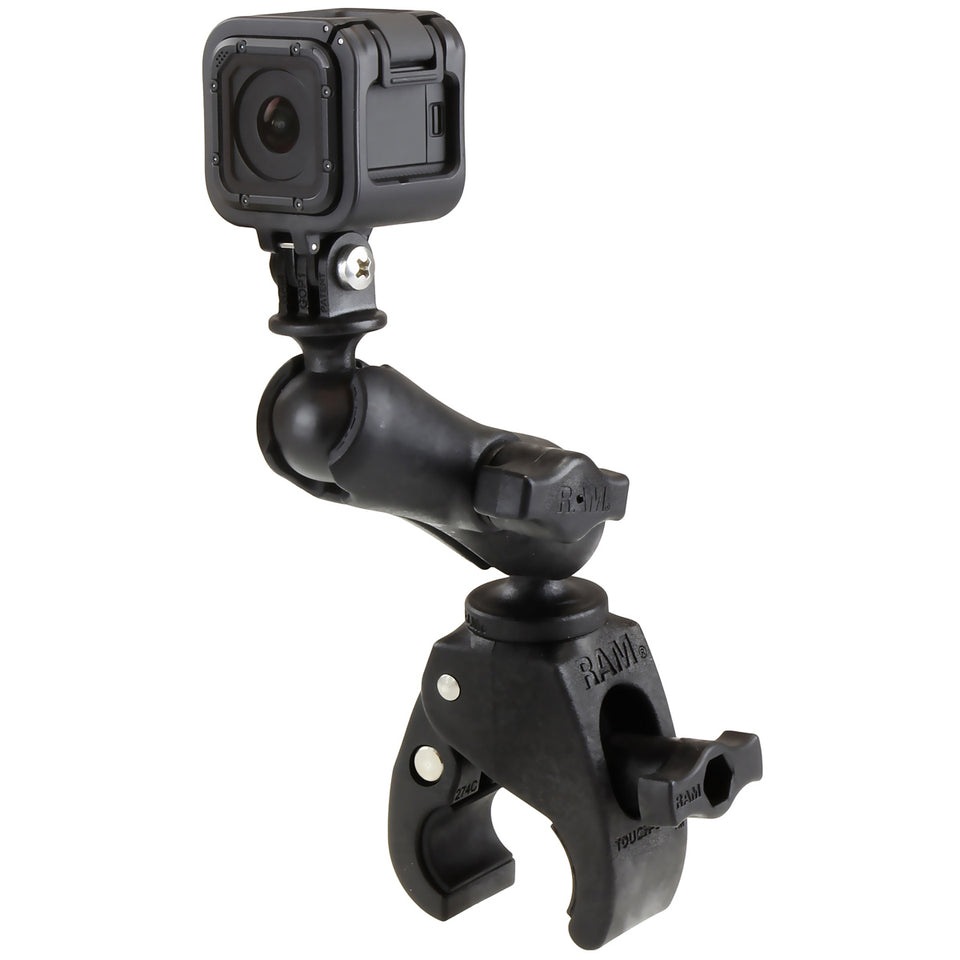 RAM® Tough-Claw™ Double Ball Mount with Universal Action Camera Adapter ...