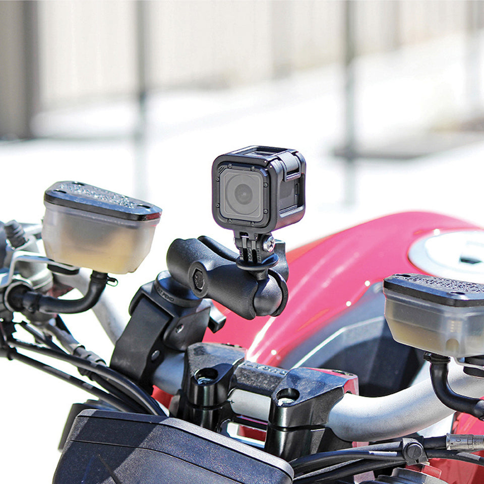 RAM® Tough-Claw™ Double Ball Mount with Universal Action Camera Adapter ...