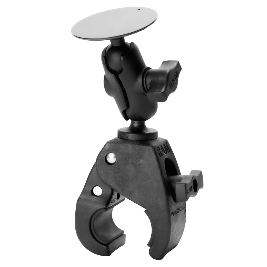 RAM® Tough-Claw™ Medium Double Ball Mount with Steel Plate Adapter