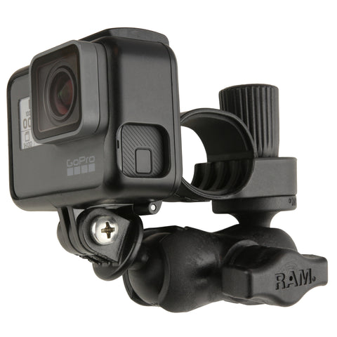 RAM® Tough-Strap™ Double Ball Mount with Universal Action Camera ...