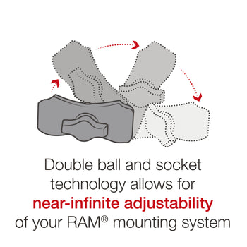RAM® Quick-Grip™ Phone Mount with RAM® Tough-Strap™ Handlebar Base