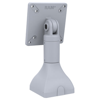 RAM® 7" Pedestal Mount with 100mm & 75mm VESA Patterns - Gray