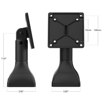 RAM® 7" Pedestal Mount with 100mm & 75mm VESA Patterns