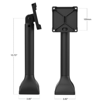 RAM® 14" Pedestal Mount with 100mm VESA & Cable Routing