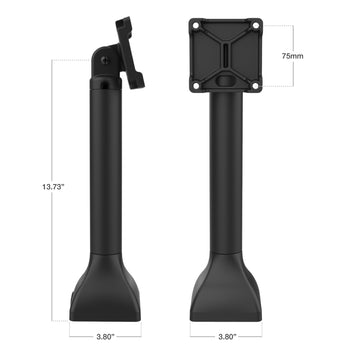 RAM® 14" Pedestal Mount with 75mm VESA & Cable Routing