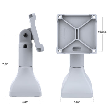 RAM® 7" Pedestal Mount with 100mm & 75mm VESA & Cable Routing - Gray