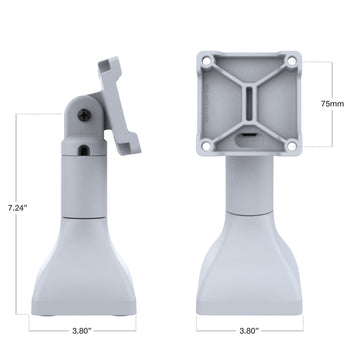 RAM® 7" Pedestal Mount with 75mm VESA & Cable Routing - Gray